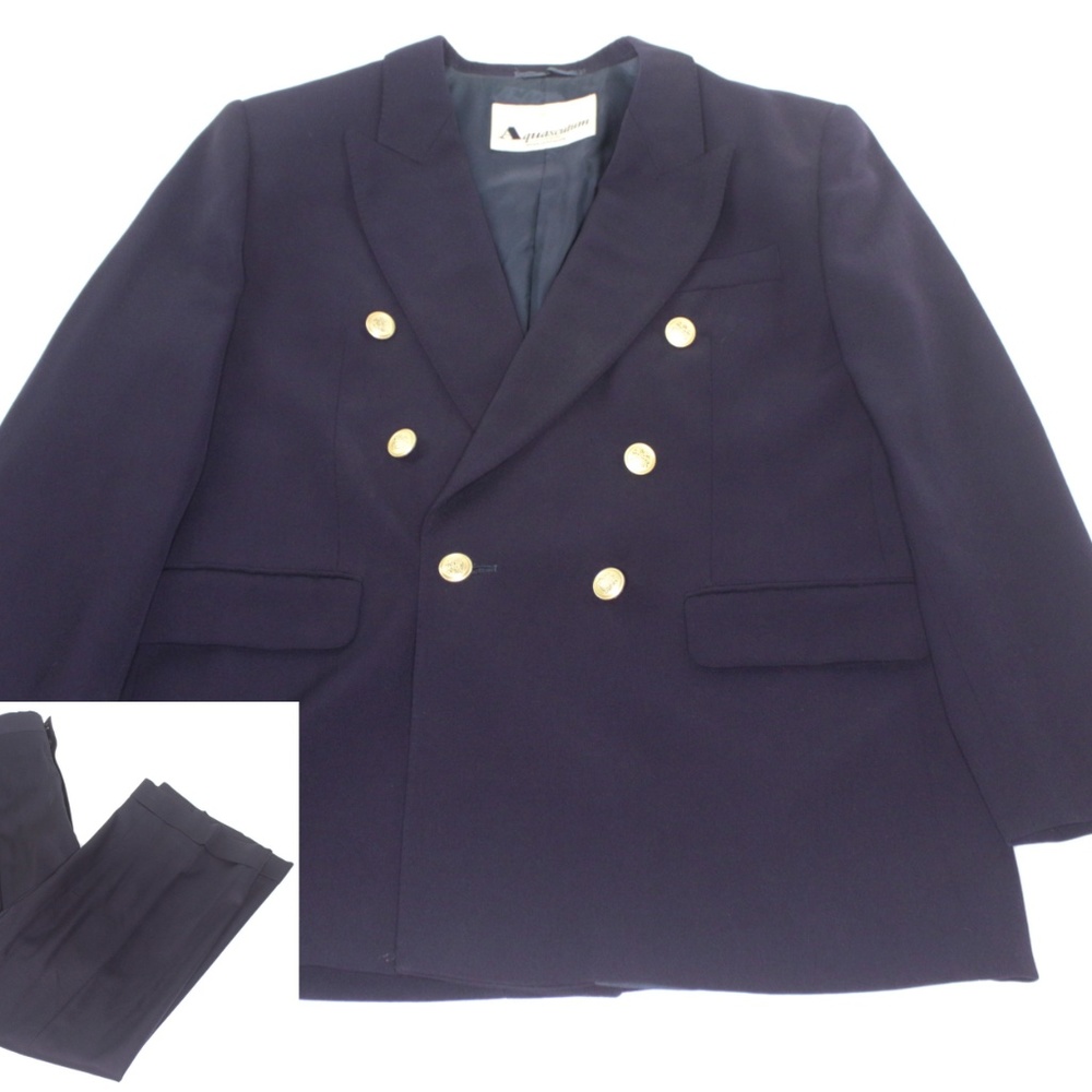 AQUASCUTUM Of London Made In England Wool Suit